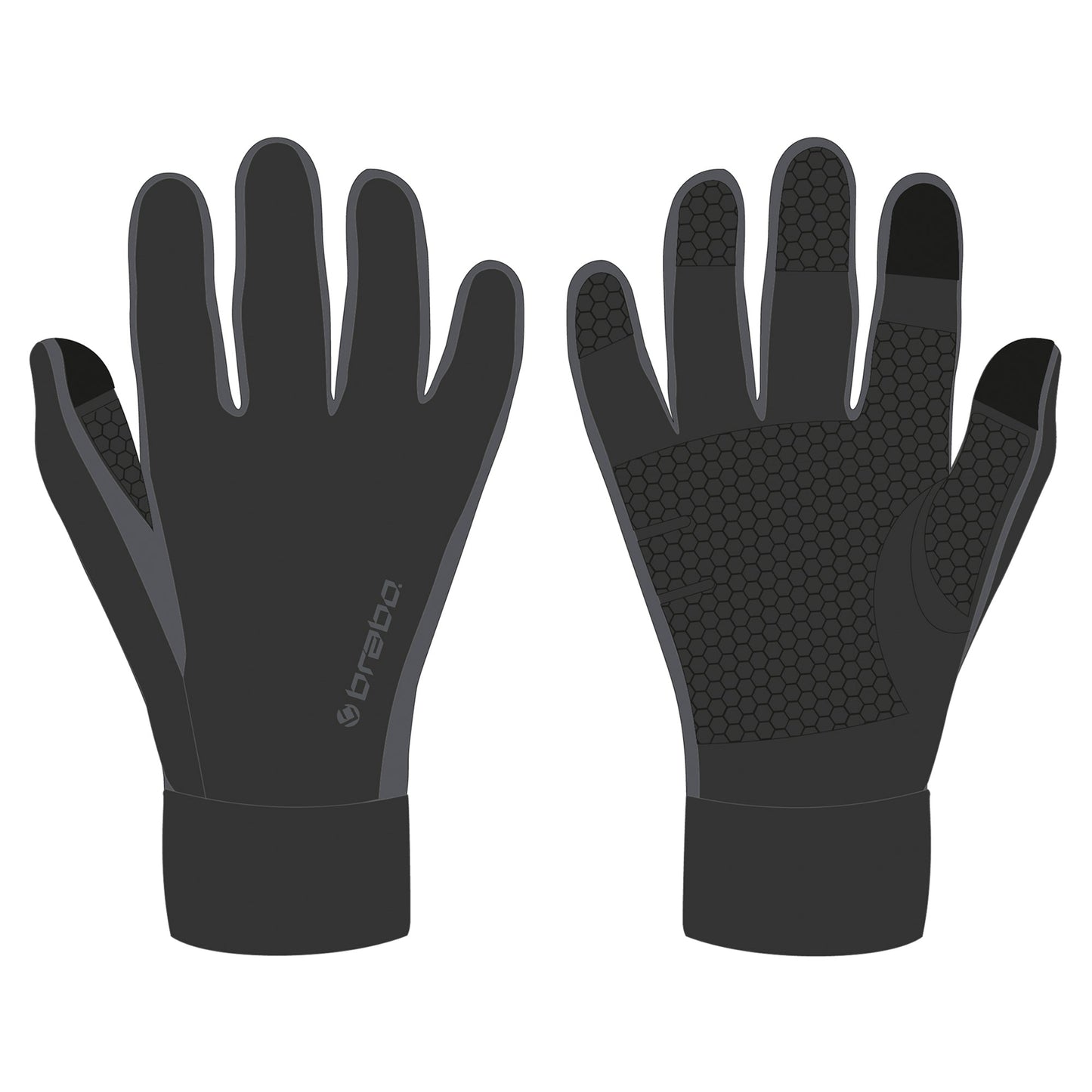 Brabo Tech gloves Black -