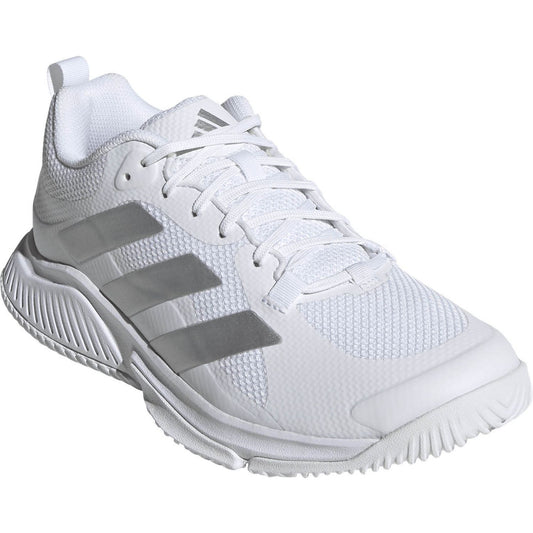 adidas Court Team W 26/27 Hallenschuh- weiß-silber, Damen