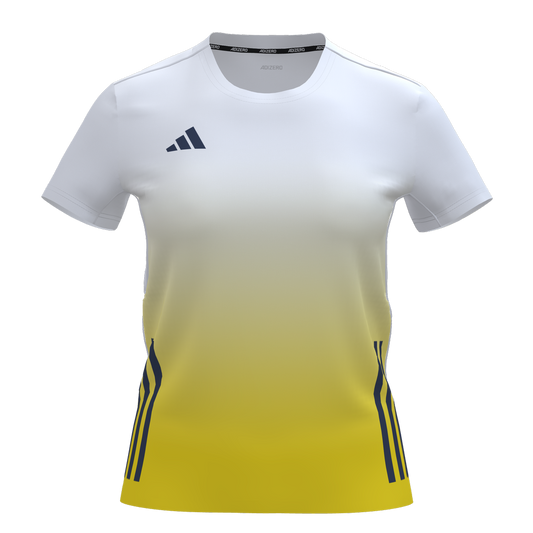 Adizero Essentials Shirt für Damen in weiß mit gelbem Farbverlauf