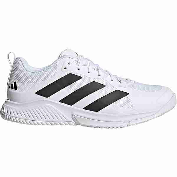 adidas Court Team M 26/27 Hallenschuh- weiß-schwarz, Herren