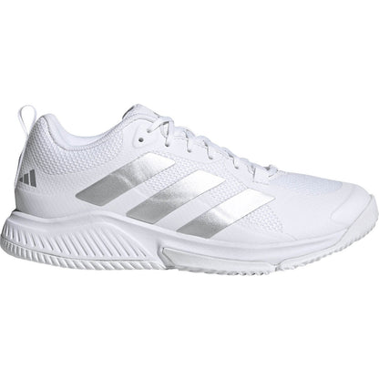 adidas Court Team W 26/27 Hallenschuh- weiß-silber, Damen