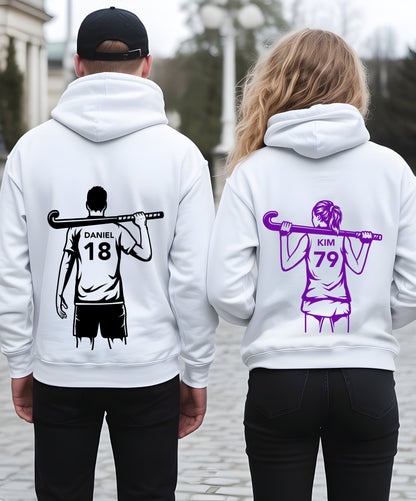 Löwen Hockey Hoodie JUNIOR -   HOCKEYSPIELERIN Rücken