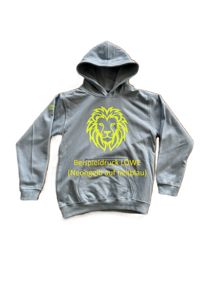 Hoodie Kids - einfarbige Kapuze - Löwen Hockey Kollektion