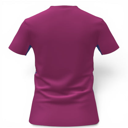 Löwen Hockeyshop adidas adizero T-Shirt in Pink und Royalblau. Kurzer Ärmel, Rundhalsausschnitt.