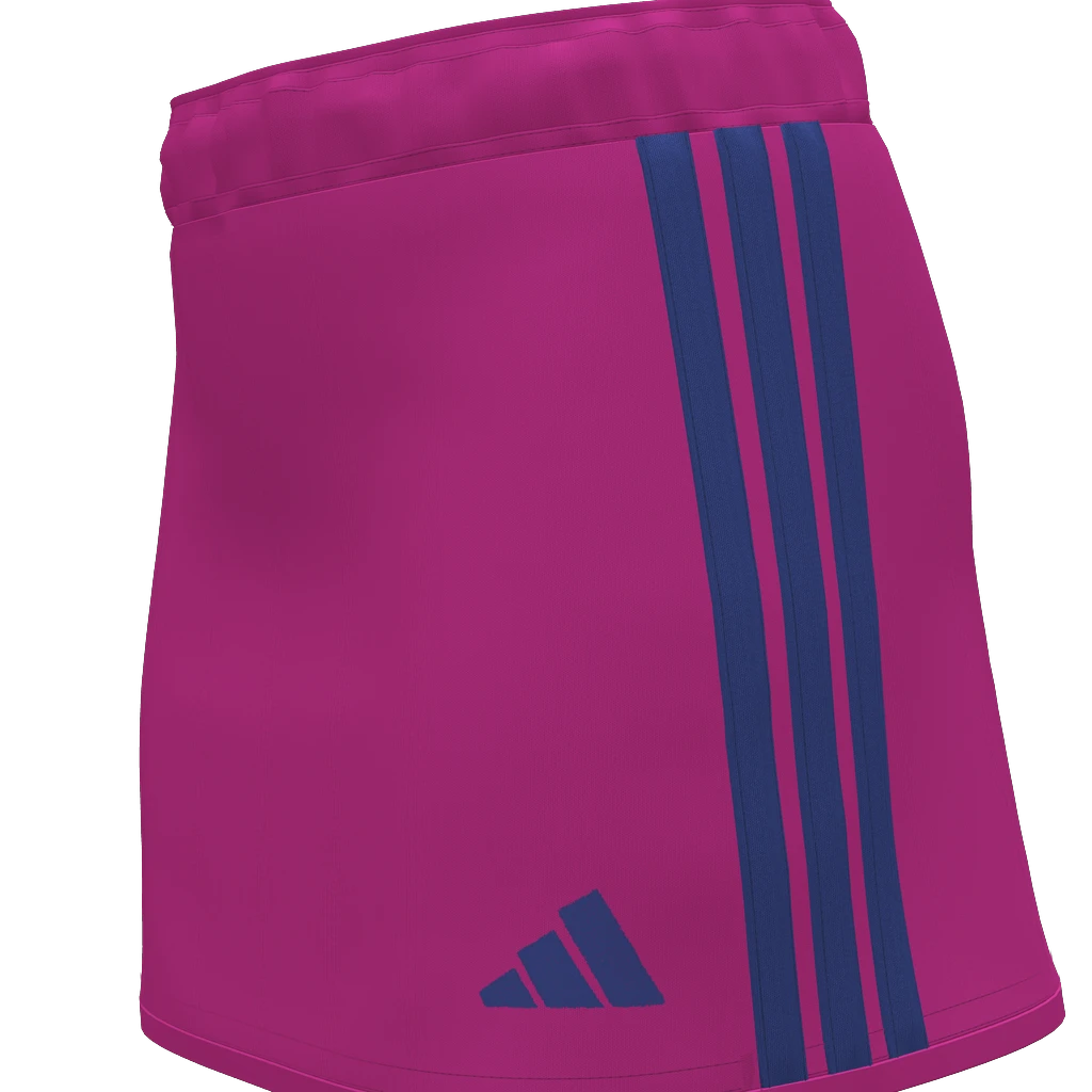 Löwen Hockeyshop adidas Skort in Pink mit royalblauen Streifen und Logo