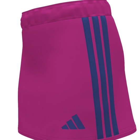 Löwen Hockeyshop adidas Skort in Pink mit royalblauen Streifen und Logo